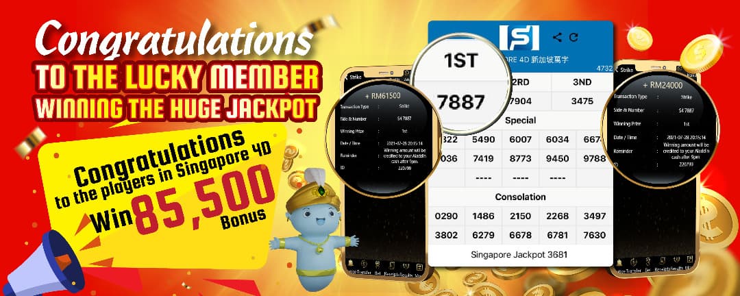 Spotlight on a lucky member win